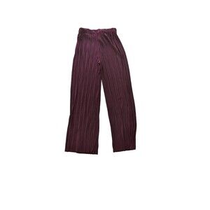 Relaxed Women New Shine PLEATED PALAZZO TROUSERS FLARE
